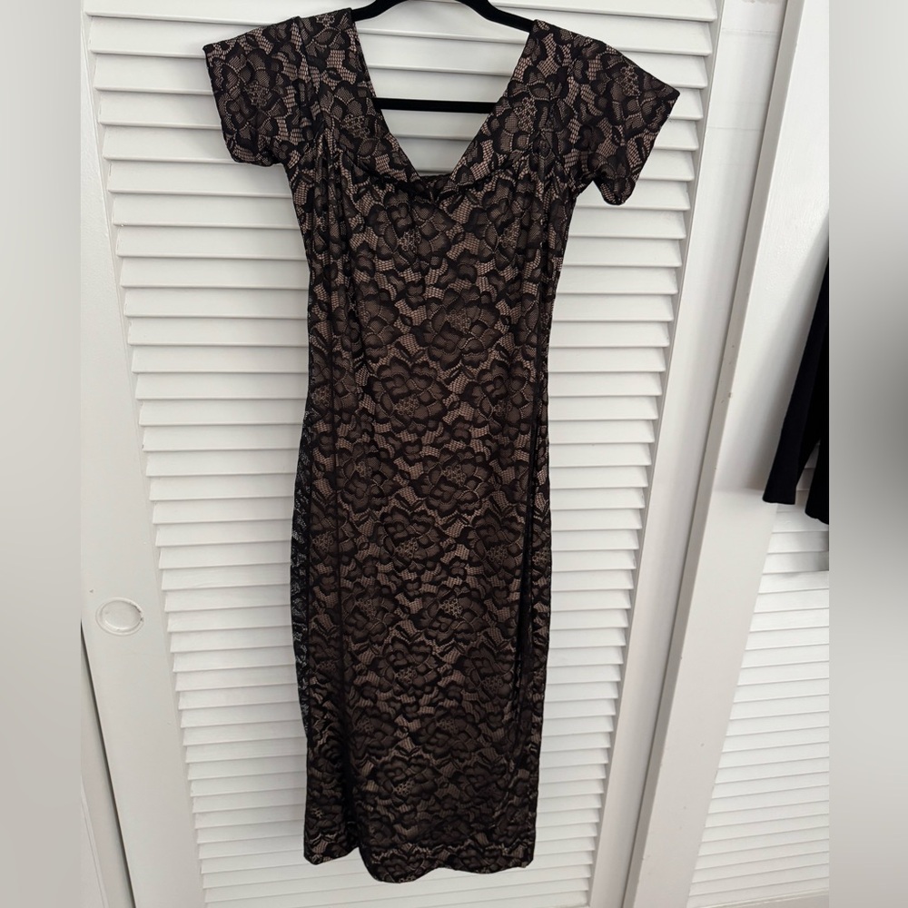 Dress the Population black lace dress